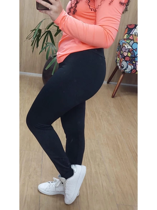 LEGGING POLIESTER MENINA MULHER PRETO